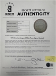 1973 American League All-Star Game Team Signed Baseball Incl. Catfish Hunter, Nolan Ryan, Thurman Munson (27 Signatures) (Beckett Authentic)