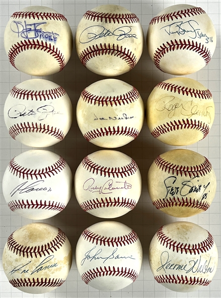Baseball Superstars Single Signed Baseballs (16) (Beckett Authentic)