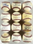 Baseball Superstars Single Signed Baseballs (16) (Beckett Authentic)