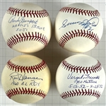 Baseball Superstars Single Signed Baseballs (16) (Beckett Authentic)