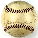 1934 Chicago White Sox Team Signed Baseball (22 Signatures) Incl. Luke Appling, Ted Simmons and Ted Lyons (Beckett Authentic)