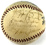 1934 Chicago White Sox Team Signed Baseball (22 Signatures) Incl. Luke Appling, Ted Simmons and Ted Lyons (Beckett Authentic)