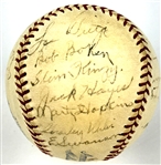 1934 Chicago White Sox Team Signed Baseball (22 Signatures) Incl. Luke Appling, Ted Simmons and Ted Lyons (Beckett Authentic)