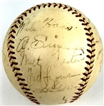 1934 Chicago White Sox Team Signed Baseball (22 Signatures) Incl. Luke Appling, Ted Simmons and Ted Lyons (Beckett Authentic)