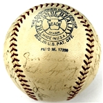 1934 Chicago White Sox Team Signed Baseball (22 Signatures) Incl. Luke Appling, Ted Simmons and Ted Lyons (Beckett Authentic)