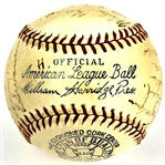 1934 Chicago White Sox Team Signed Baseball (22 Signatures) Incl. Luke Appling, Ted Simmons and Ted Lyons (Beckett Authentic)