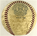 1935 Chicago White Sox Team Signed Baseball (23 Signatures) Incl. Luke Appling, Ted Simmons and Ted Lyons (Beckett Authentic)