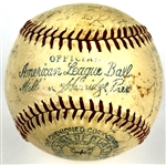 1938 Chicago White Sox Team Signed Baseball (26 Signatures) Incl. Luke Appling and Ted Lyons (Beckett Authentic)