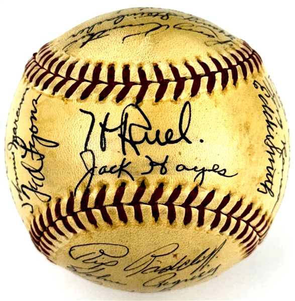 1938 Chicago White Sox Team Signed Baseball (27 Signatures) (Beckett Authentic)