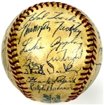 1946 Chicago White Sox Team Signed Baseball Incl. Ted Lyons and Luke Appling (28 Signatures) (Beckett Authentic)