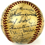 1946 Chicago White Sox Team Signed Baseball Incl. Ted Lyons and Luke Appling (28 Signatures) (Beckett Authentic)