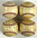 1940-49 Chicago White Sox Team Signed Baseballs (4) (Beckett Authentic)