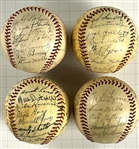 1940-49 Chicago White Sox Team Signed Baseballs (4) (Beckett Authentic)