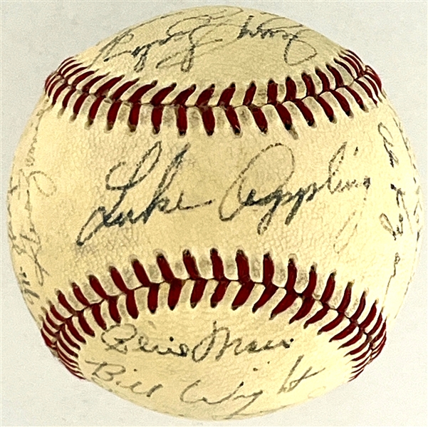 1950 Chicago White Sox Team Signed Baseball Incl. Nellie Fox (26 Signatures) (Beckett Authentic)