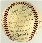1950 Chicago White Sox Team Signed Baseball Incl. Nellie Fox (26 Signatures) (Beckett Authentic)