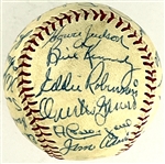 1952 Chicago White Sox Team Signed Baseball (25 Signatures) (Beckett Authentic)