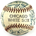 1954 Chicago White Sox Team Signed Baseball (28 Signatures) (Beckett Authentic)