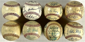 1961-69 Chicago White Sox Team Signed Baseballs (8) (Beckett Authentic)