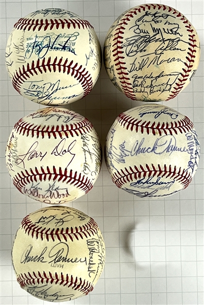 High Grade 1972-78 Chicago White Sox Team Signed Baseballs (5) (Beckett Authentic)