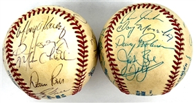 1993 and 1994 Chicago White Sox Team Signed Baseballs - AL West Champs (2) (Beckett Authentic)
