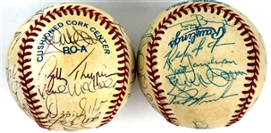 1993 and 1994 Chicago White Sox Team Signed Baseballs - AL West Champs (2) (Beckett Authentic)