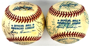 1993 and 1994 Chicago White Sox Team Signed Baseballs - AL West Champs (2) (Beckett Authentic)