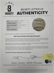 2003 Florida Marlins WS Champs Team Signed Baseball (25 Signatures) (Beckett Authentic)