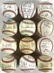 1993-2008 Florida Marlins Team Signed Baseballs (13) (Beckett Authentic)