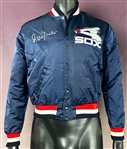 1980s Ozzie Guillen Signed Chicago White Sox Game Used Jacket (Beckett Authentic)