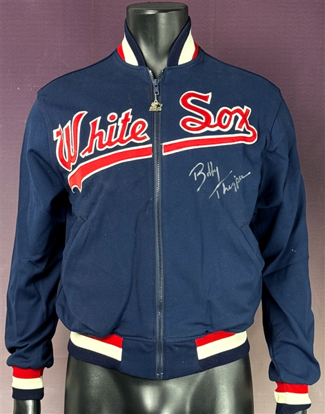 Late 1980s Bobby Thigpen Signed Chicago White Sox Game Used Jacket (Beckett Authentic)