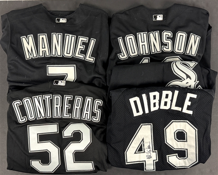 1990s-2000s Chicago White Sox Game Used Jerseys, Jackets and Helmet (8 Pieces) Incl. Jose Contreras (Beckett Authentic)