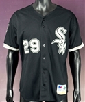 1995 John Kruk Signed Chicago White Sox Game Used Black Home Jersey - From 1999 Kruk Charity Auction (Beckett Authentic)