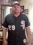 1995 John Kruk Signed Chicago White Sox Game Used Black Home Jersey - From 1999 Kruk Charity Auction (Beckett Authentic)