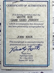 1995 John Kruk Signed Chicago White Sox Game Used Black Home Jersey - From 1999 Kruk Charity Auction (Beckett Authentic)