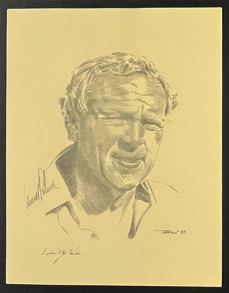 Arnold Palmer Signed 11x14 William Van Zandt Print (Beckett Authentic)