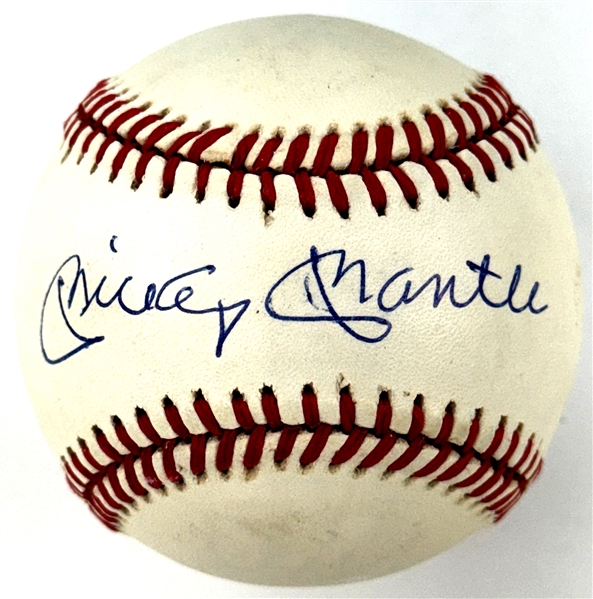 Mickey Mantle Single Signed Baseball (Beckett Authentic)