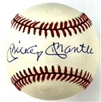 Mickey Mantle Single Signed Baseball (Beckett Authentic)