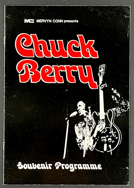 1975 Chuck Berry Signed Concert Tour Program (Beckett Authentic)