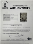 1975 Chuck Berry Signed Concert Tour Program (Beckett Authentic)