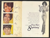 1967 Diana Ross and The Supremes Signed Program - Diana Ross, Mary Wilson and Cindy Birdsong (Beckett Authentic)