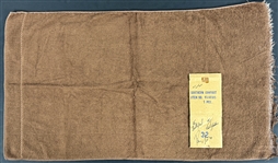 Ricky Nelson Concert Used Towel and Band-Signed Sheet (Beckett Authentic)