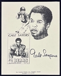 Gale Sayers 1995 Show-Signed Flyer (Beckett Authentic)
