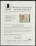 Joe DiMaggio Signed 1941 56 Game Hitting Streak Commemorative Display (Beckett Authentic)