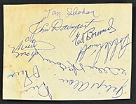 1960 San Francisco Giants Team Signed Sheet Incl. Willie Mays, Willie McCovey and Others (Beckett Authentic)