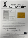 1960 San Francisco Giants Team Signed Sheet Incl. Willie Mays, Willie McCovey and Others (Beckett Authentic)