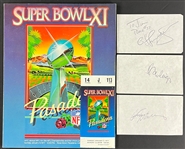 1977 O.J. Simpson and Al Cowlings! Cut Signatures Acquired at 1977 Super Bowl Along with Franco Harris (Beckett Authentic)