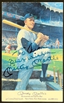 Mickey Mantle Signed Mickey Mantle's Restaurant Postcard (Beckett Authentic)