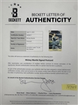 Mickey Mantle Signed Mickey Mantle's Restaurant Postcard (Beckett Authentic)