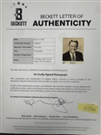 Vin Scully Signed 8x10 Dodgers Photo (Beckett Authentic)