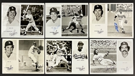 1970s-80s Los Angeles Dodgers Signed 8x10 Photos (14) Incl. Lasorda, Garvey and Others (Beckett Authentic)